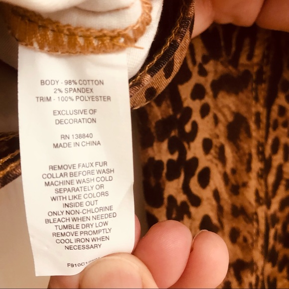 Kidpik Leopard Jacket with Removable Faux Fur Collar - Picture 5 of 6